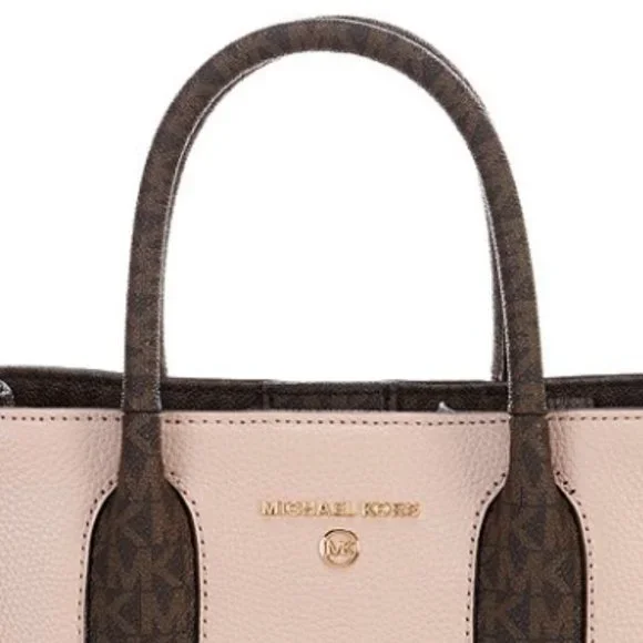 Michael Kors Soft Pink Austin Pebble Leather Large Messenger Bag